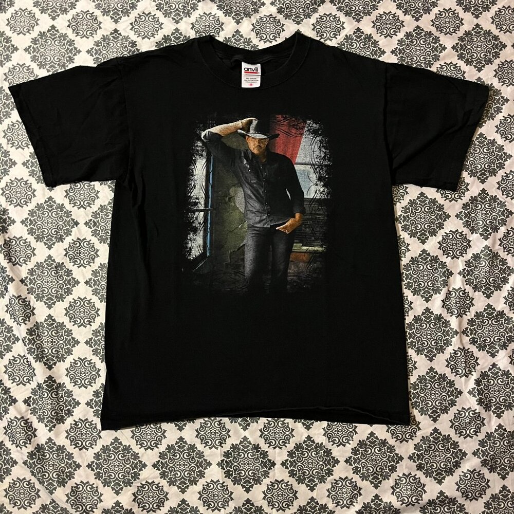 Year 00s 2000s Y2k Trace Adkins American Man 2008 Tour Band Music Graphic Tee